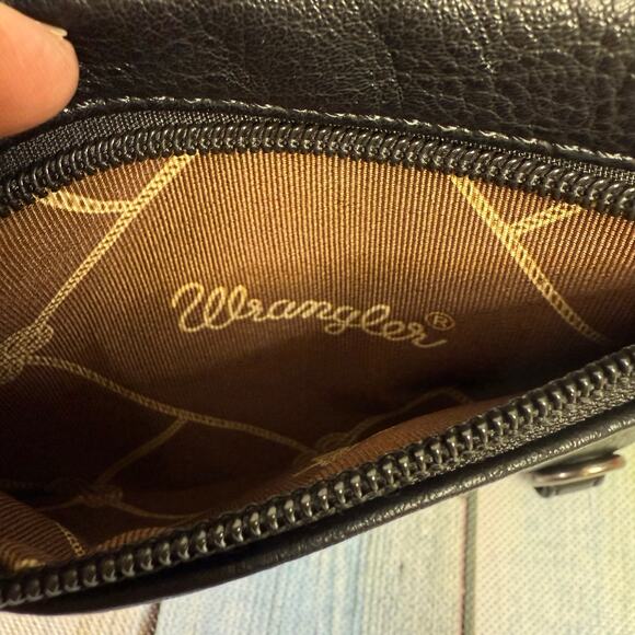 Wrangler Cow Print Concealed Carry Crossbody Purse NEW Blue Black Travel Bag - Picture 5 of 8